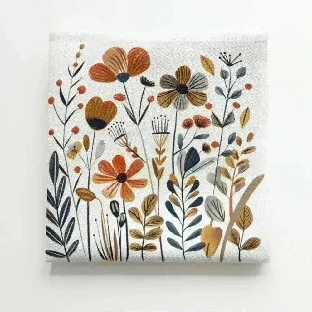 Whimsical Micro fiber fabric mugrug / coaster